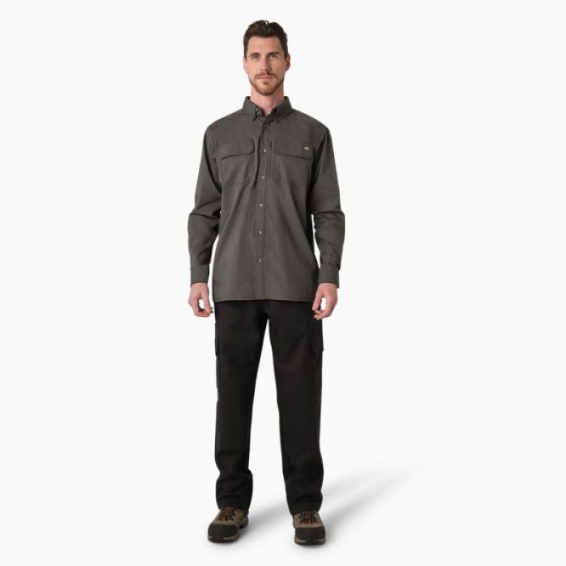 Dickies DuraTech Ranger Ripstop Shirt Gri | RXZB3472