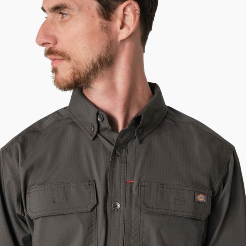 Dickies DuraTech Ranger Ripstop Shirt Gri | RXZB3472