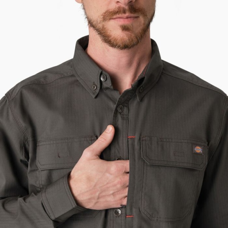 Dickies DuraTech Ranger Ripstop Shirt Gri | RXZB3472