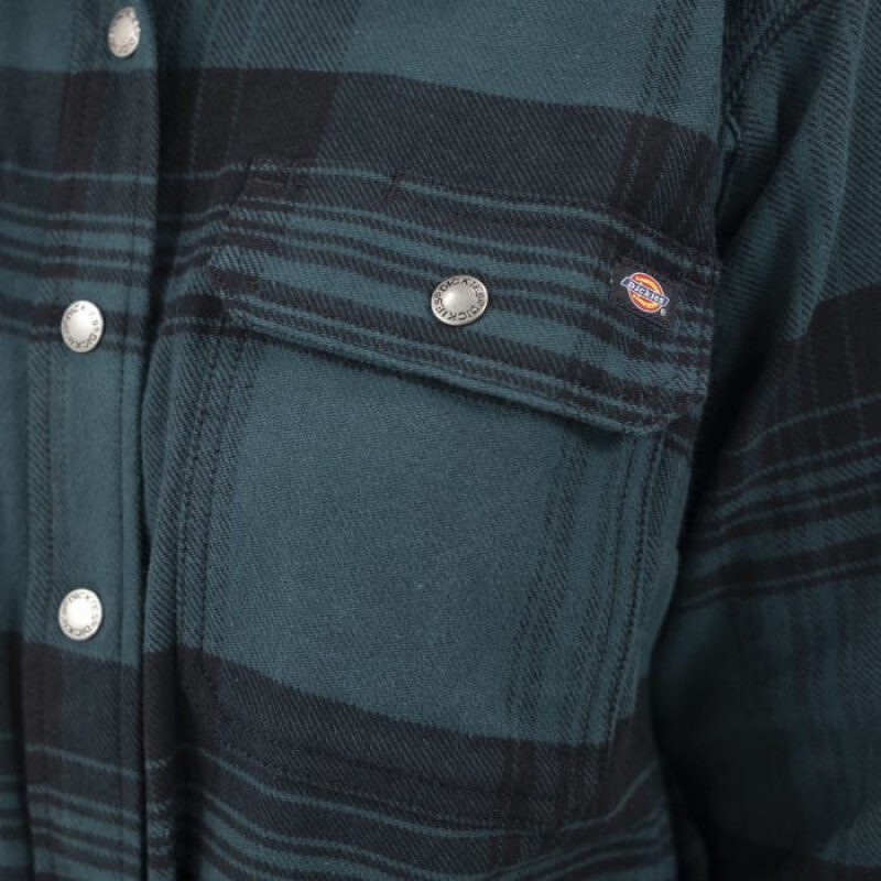 Dickies DuraTech Renegade Flannel Shirt Negrii | UNMG3230