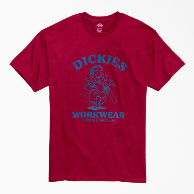 Dickies Durable Lucru Cloth Grafice T-Shirt Visinii | CMNP0147
