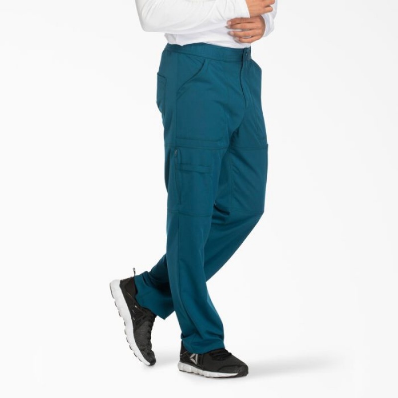 Dickies Dynamix Cargo Scrub Pants Albastri | XHMY5234