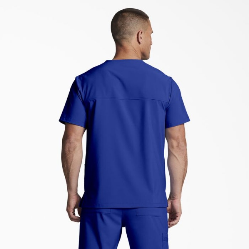 Dickies EDS Essentials V-Neck Scrub Top Albastri | LFAV4775
