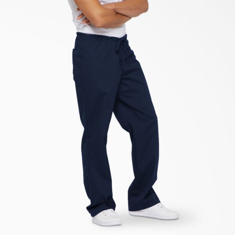 Dickies EDS Signature Scrub Pants Bleumarin Albastri | JALU6872