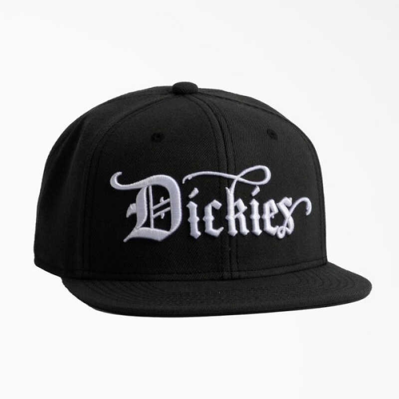Dickies Embroidered Plati Brim Hat Negrii | QOER2898