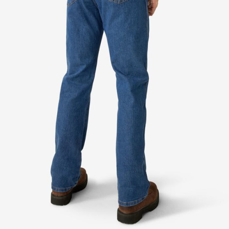 Dickies FLEX Active Talie Regular Fit Jeans Indigo Albastri | BRWS3721