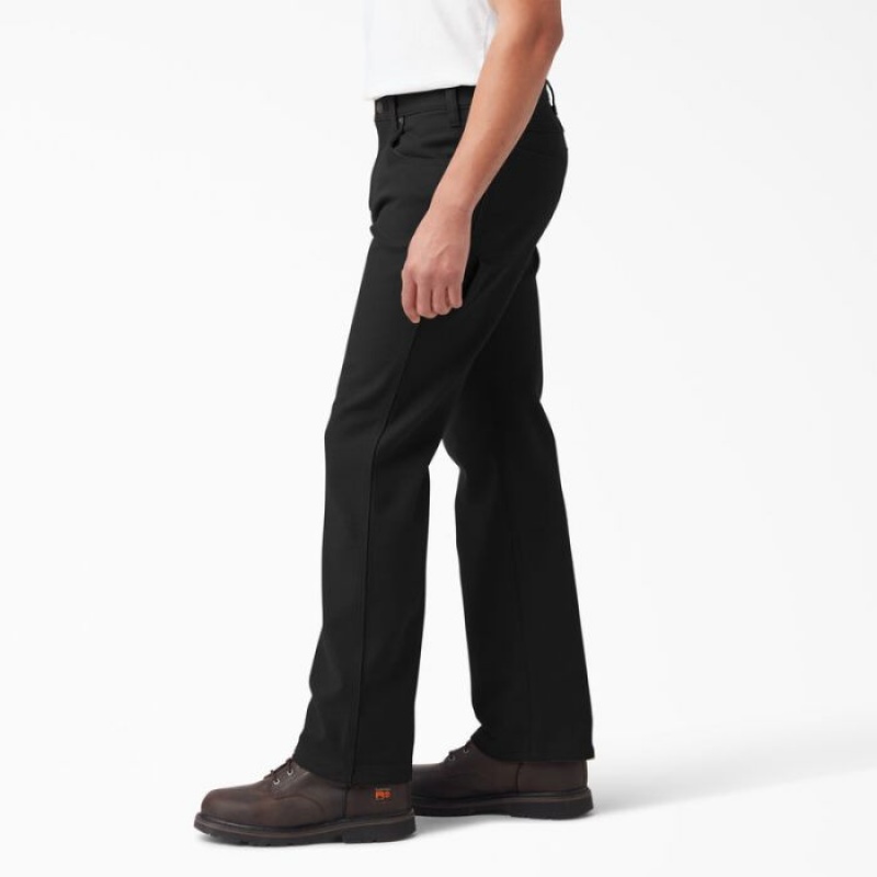 Dickies FLEX Captusite Regular Fit Duck Carpenter Pants Negrii | DGIY5700