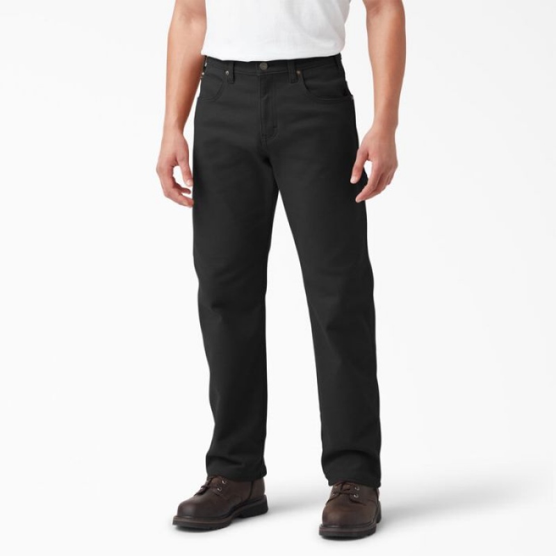 Dickies FLEX Captusite Regular Fit Duck Carpenter Pants Negrii | DGIY5700