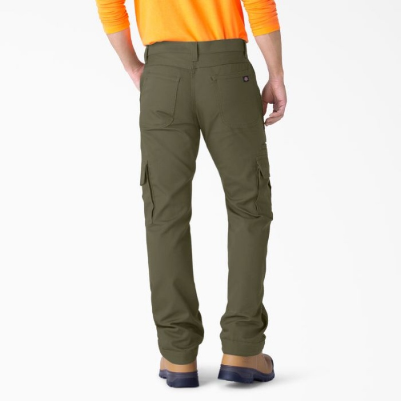 Dickies FLEX DuraTech Relaxed Fit Duck Cargo Pants Verzi | KBBA5916