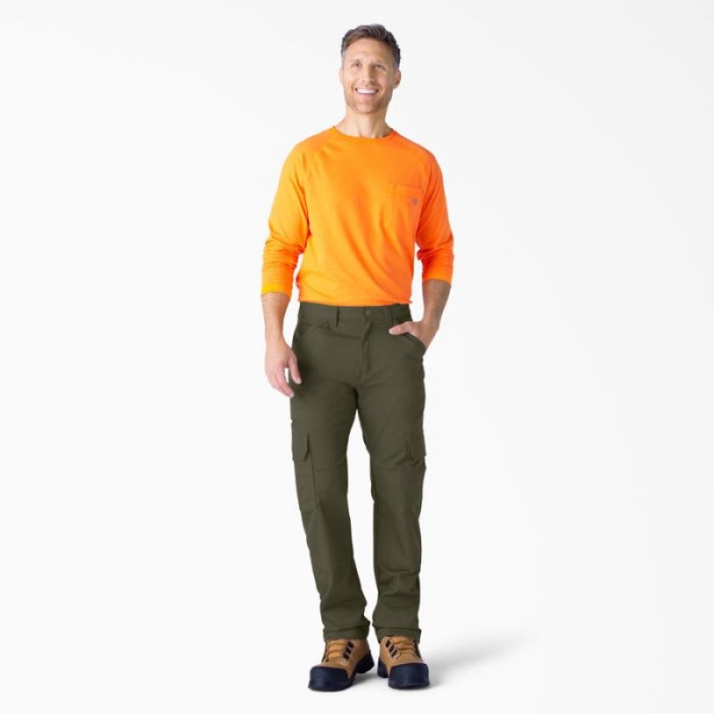 Dickies FLEX DuraTech Relaxed Fit Duck Cargo Pants Verzi | KBBA5916
