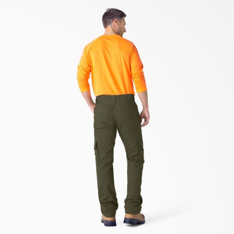 Dickies FLEX DuraTech Relaxed Fit Duck Cargo Pants Verzi | KBBA5916