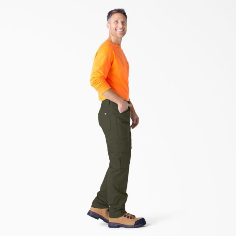 Dickies FLEX DuraTech Relaxed Fit Duck Cargo Pants Verzi | KBBA5916