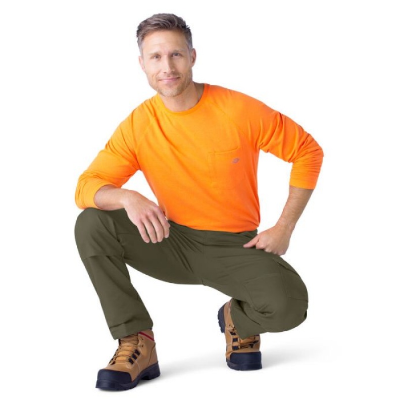 Dickies FLEX DuraTech Relaxed Fit Duck Cargo Pants Verzi | KBBA5916