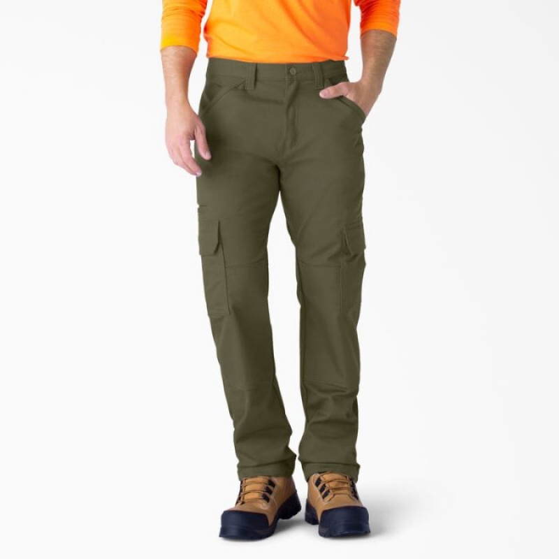 Dickies FLEX DuraTech Relaxed Fit Duck Cargo Pants Verzi | KBBA5916