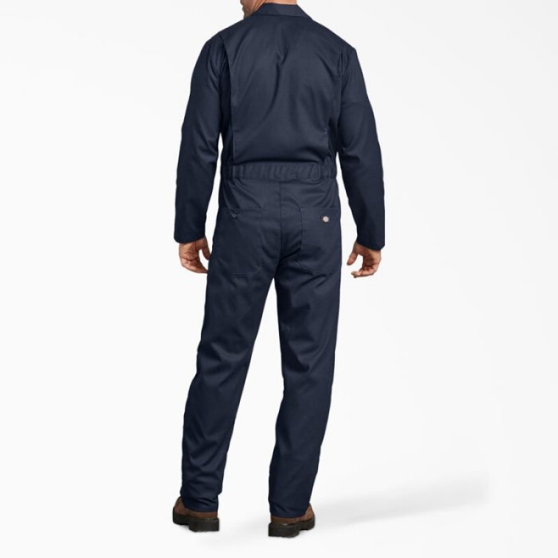 Dickies FLEX Long Sleeve Coveralls Bleumarin | ZCRE7023