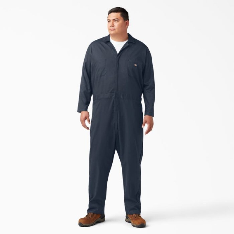 Dickies FLEX Long Sleeve Coveralls Bleumarin | ZCRE7023