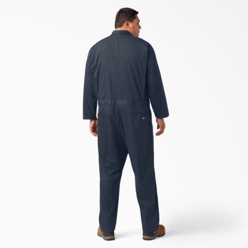 Dickies FLEX Long Sleeve Coveralls Bleumarin | ZCRE7023