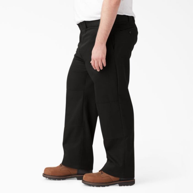Dickies FLEX Loose Fit Double Knee Lucru Pants Negrii | XBXA6884