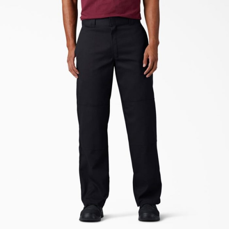 Dickies FLEX Loose Fit Double Knee Lucru Pants Negrii | XBXA6884