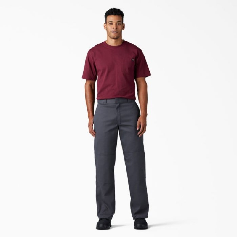 Dickies FLEX Loose Fit Double Knee Lucru Pants Gri | FDJS3387
