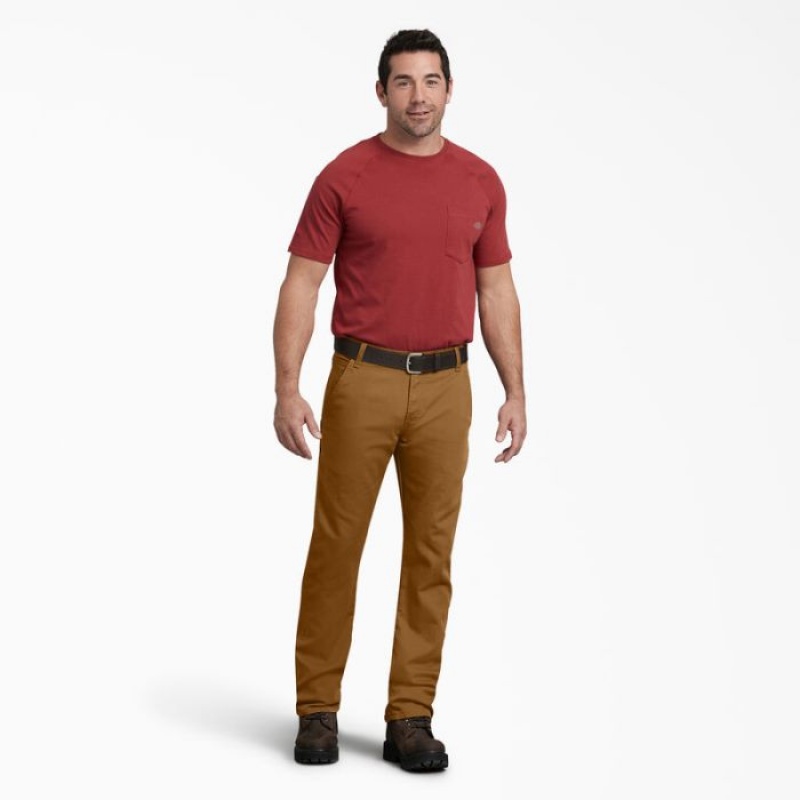 Dickies FLEX Regular Fit Duck Carpenter Pants Maro | EASL5187