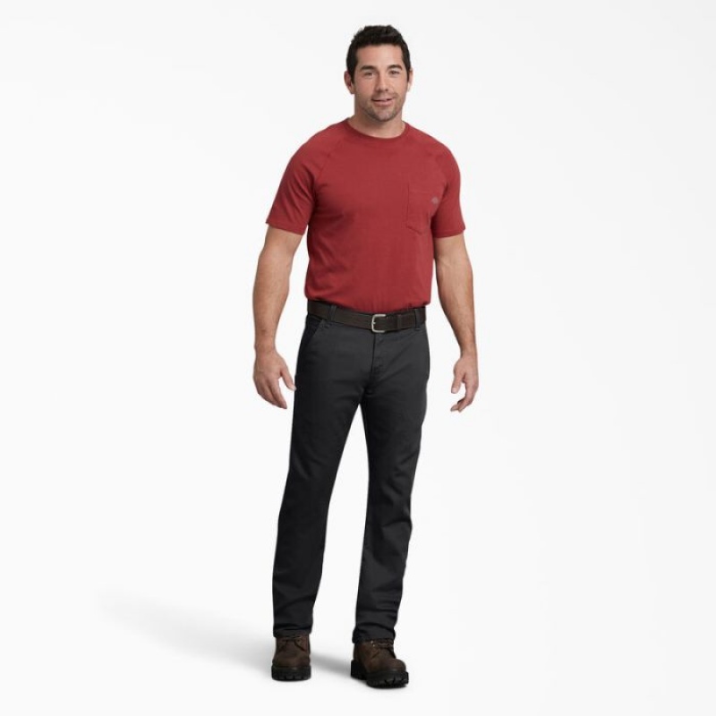 Dickies FLEX Regular Fit Duck Carpenter Pants Negrii | DUHY4861