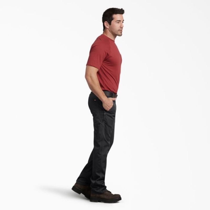 Dickies FLEX Regular Fit Duck Carpenter Pants Negrii | DUHY4861