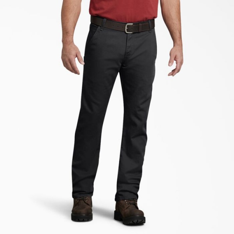 Dickies FLEX Regular Fit Duck Carpenter Pants Negrii | DUHY4861