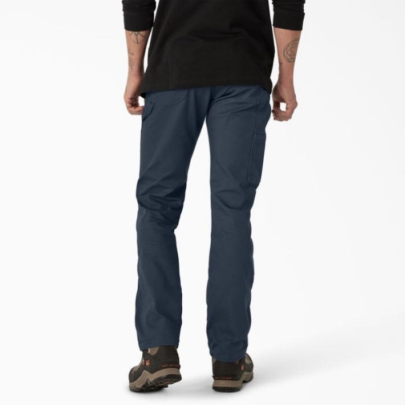 Dickies FLEX Regular Fit Duck Carpenter Pants Bleumarin | IOUN3203