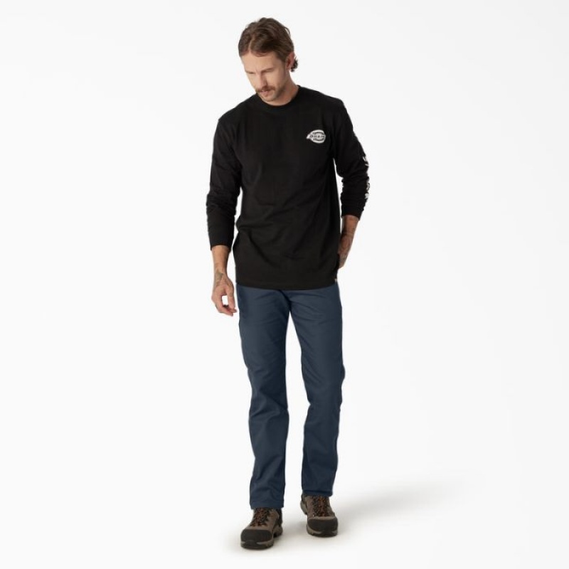 Dickies FLEX Regular Fit Duck Carpenter Pants Bleumarin | IOUN3203