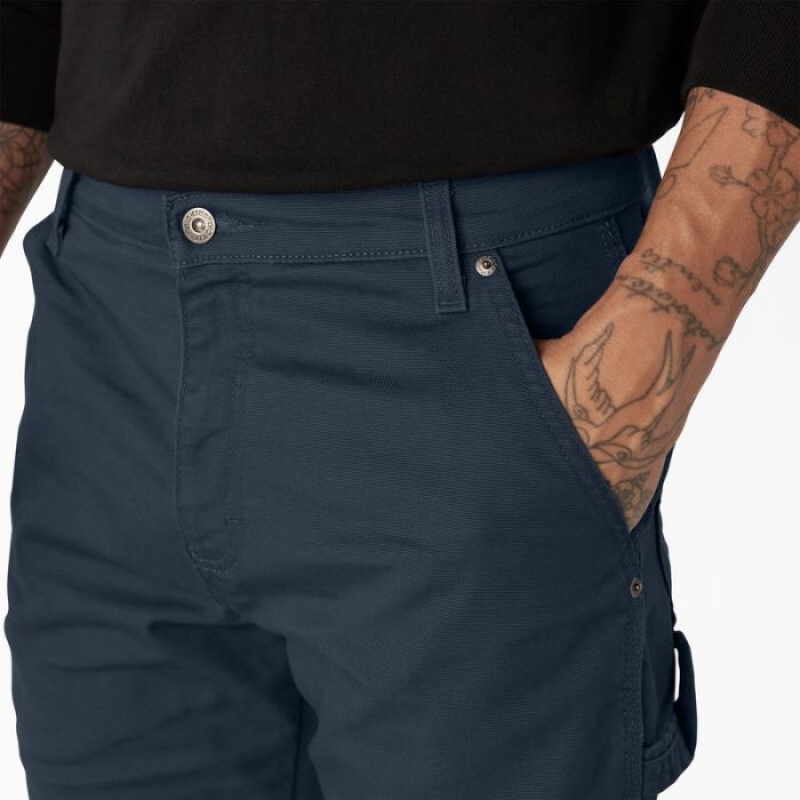 Dickies FLEX Regular Fit Duck Carpenter Pants Bleumarin | IOUN3203
