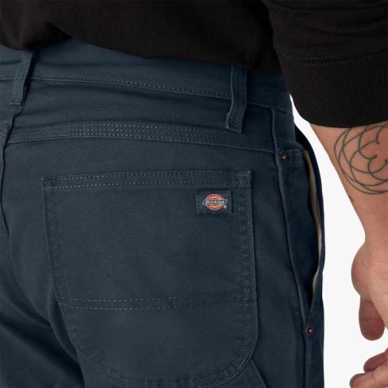 Dickies FLEX Regular Fit Duck Carpenter Pants Bleumarin | IOUN3203