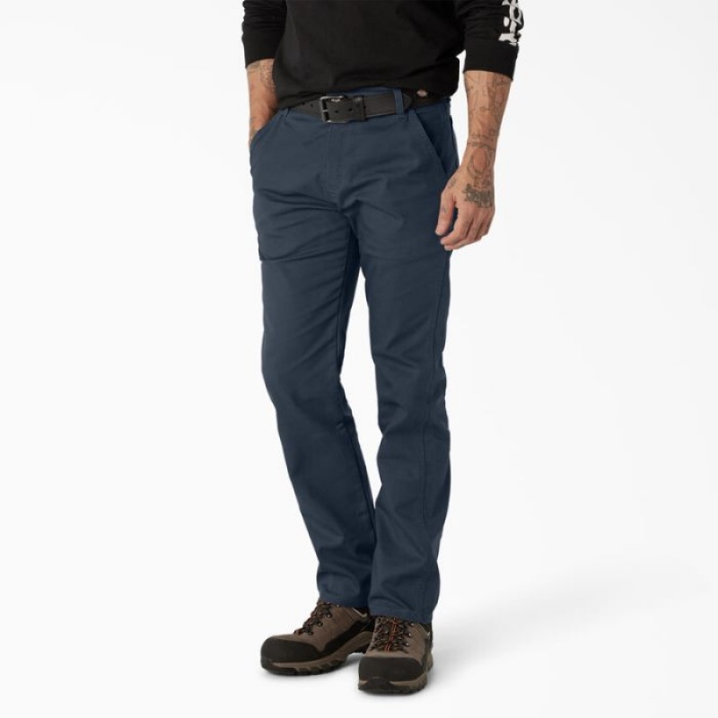 Dickies FLEX Regular Fit Duck Carpenter Pants Bleumarin | IOUN3203