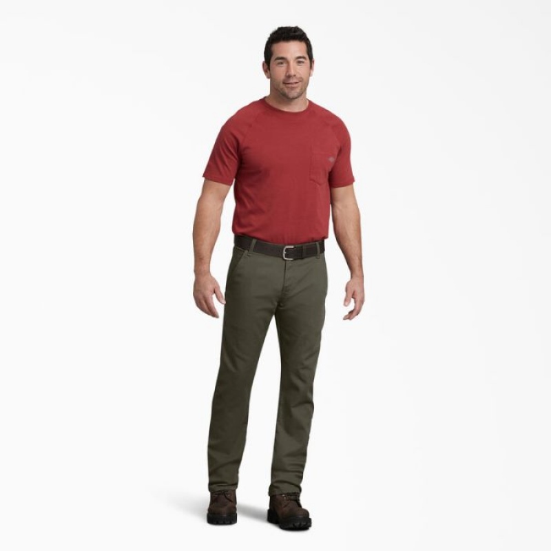 Dickies FLEX Regular Fit Duck Carpenter Pants Verzi | QUVX6584