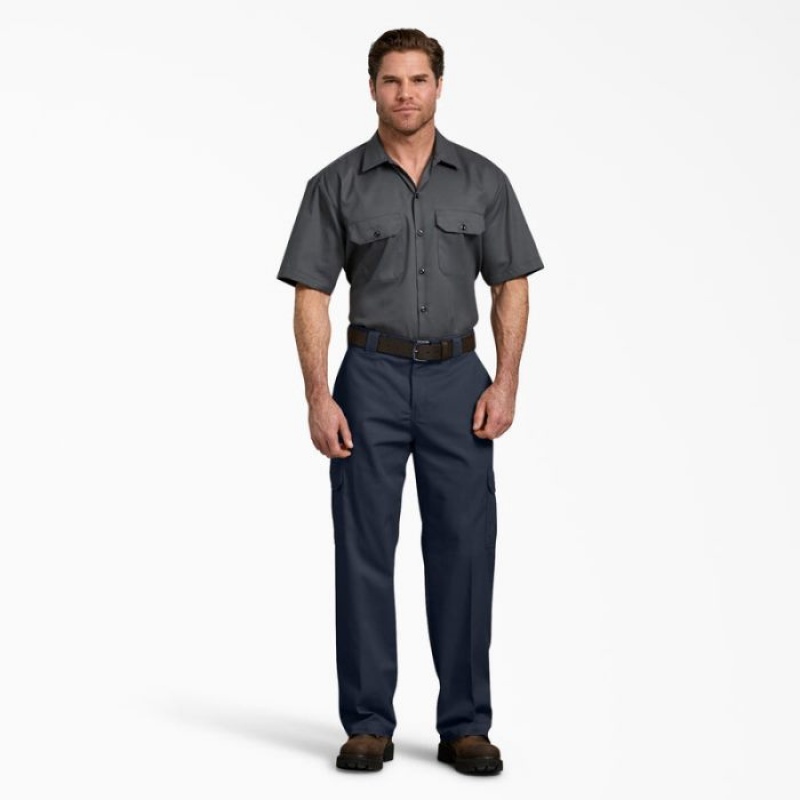 Dickies FLEX Relaxed Fit Cargo Pants Bleumarin | PJQB0394