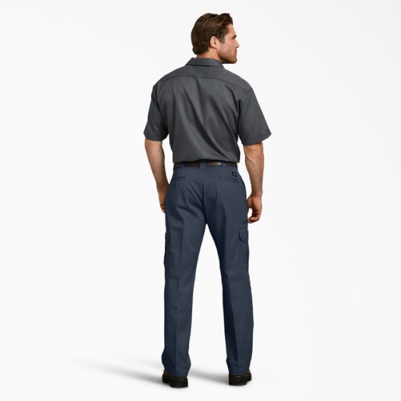 Dickies FLEX Relaxed Fit Cargo Pants Bleumarin | PJQB0394