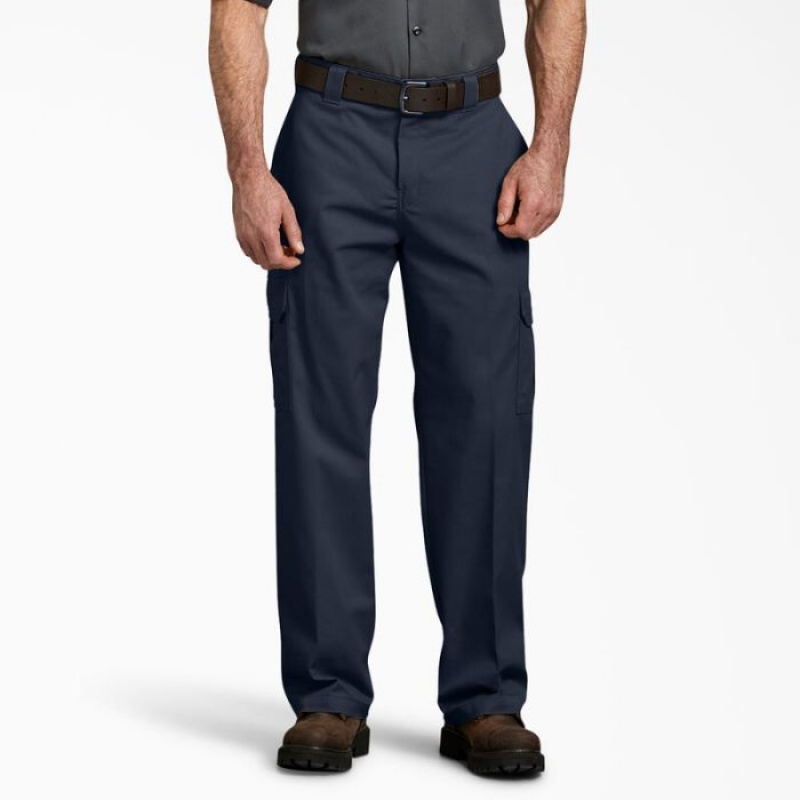 Dickies FLEX Relaxed Fit Cargo Pants Bleumarin | PJQB0394