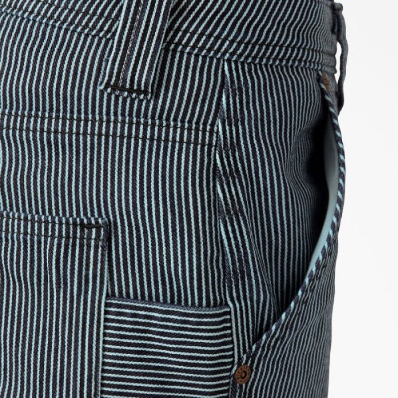 Dickies FLEX Relaxed Fit Hickory Stripe Carpenter Pants Regular | XWOE9973