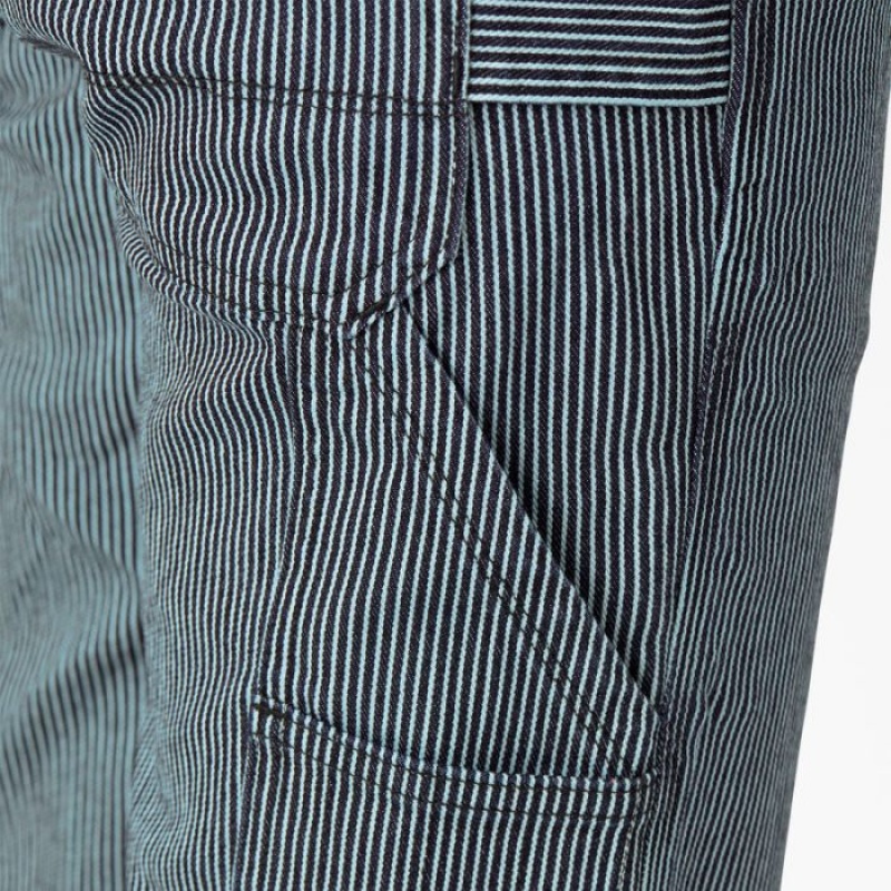 Dickies FLEX Relaxed Fit Hickory Stripe Carpenter Pants Regular | XWOE9973