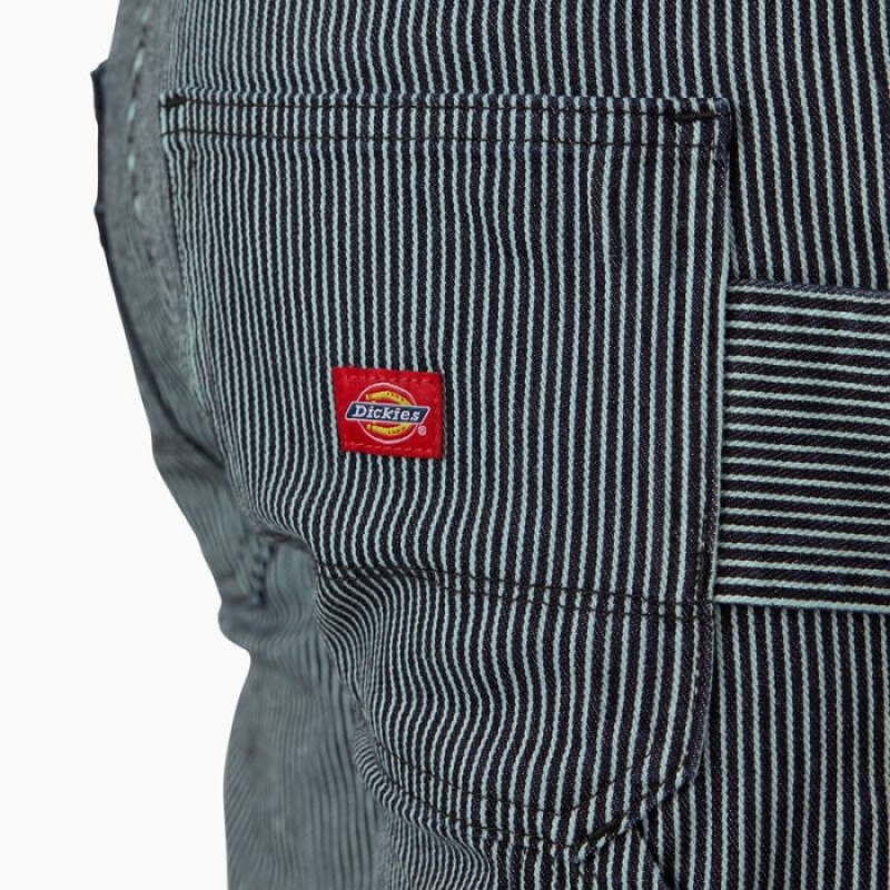 Dickies FLEX Relaxed Fit Hickory Stripe Carpenter Pants Regular | XWOE9973
