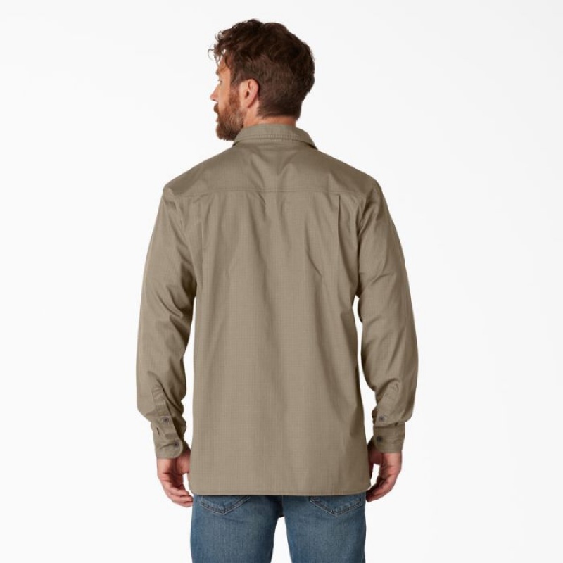 Dickies FLEX Ripstop Long Sleeve Shirt Maro | DKTN3530