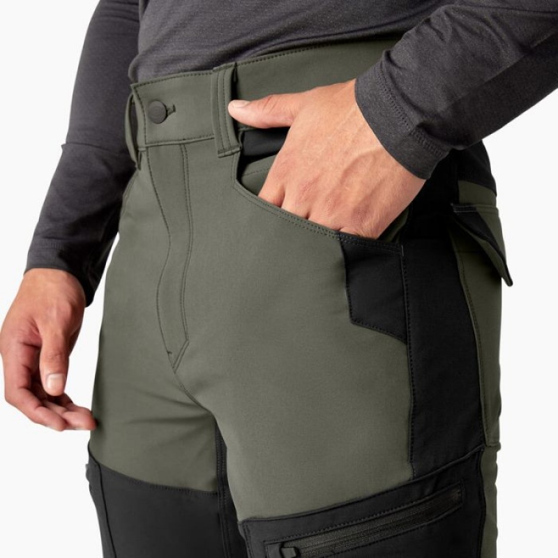 Dickies FLEX Slim Fit Double Knee Tapered Pants Negrii | QNMD3924