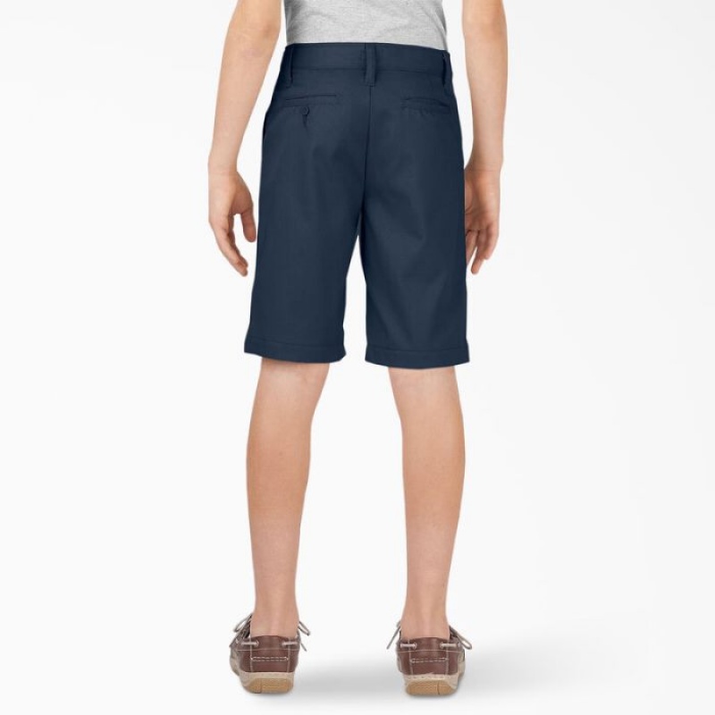 Dickies FLEX Slim Fit Shorts, 8-20 Bleumarin | YKBW6655