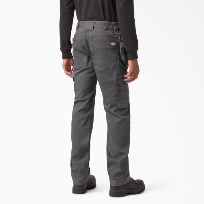 Dickies FLEX Temp-iQ 365 Regular Fit Duck Pants Rinsed Slate | QDDX0077