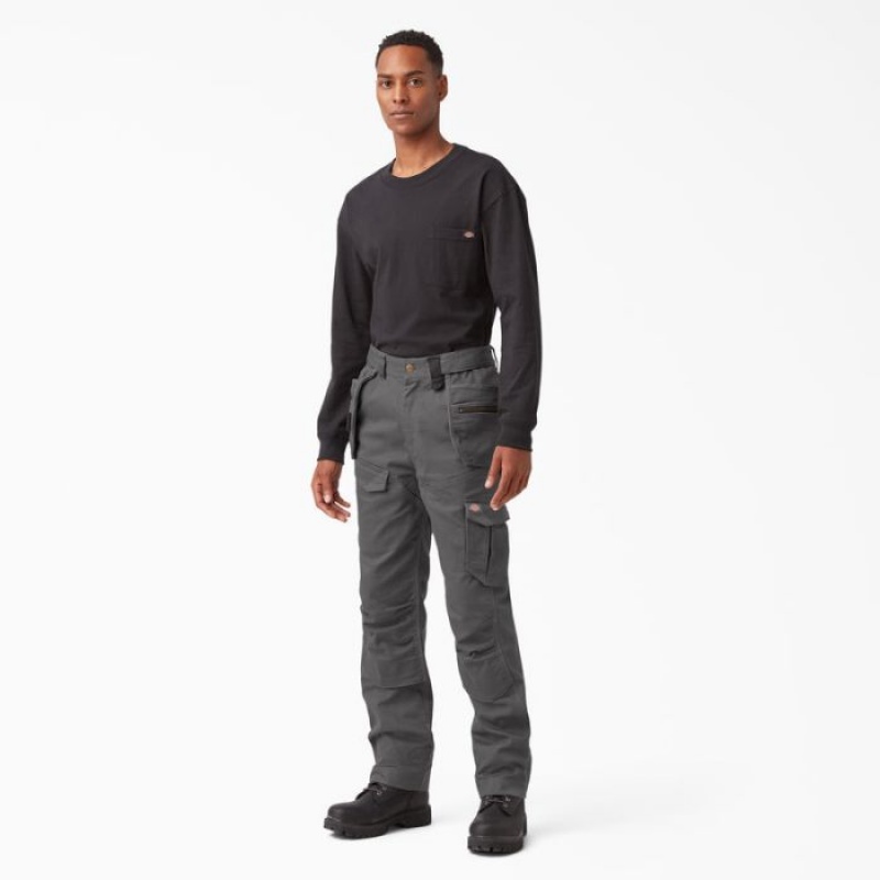 Dickies FLEX Temp-iQ 365 Regular Fit Duck Pants Rinsed Slate | QDDX0077
