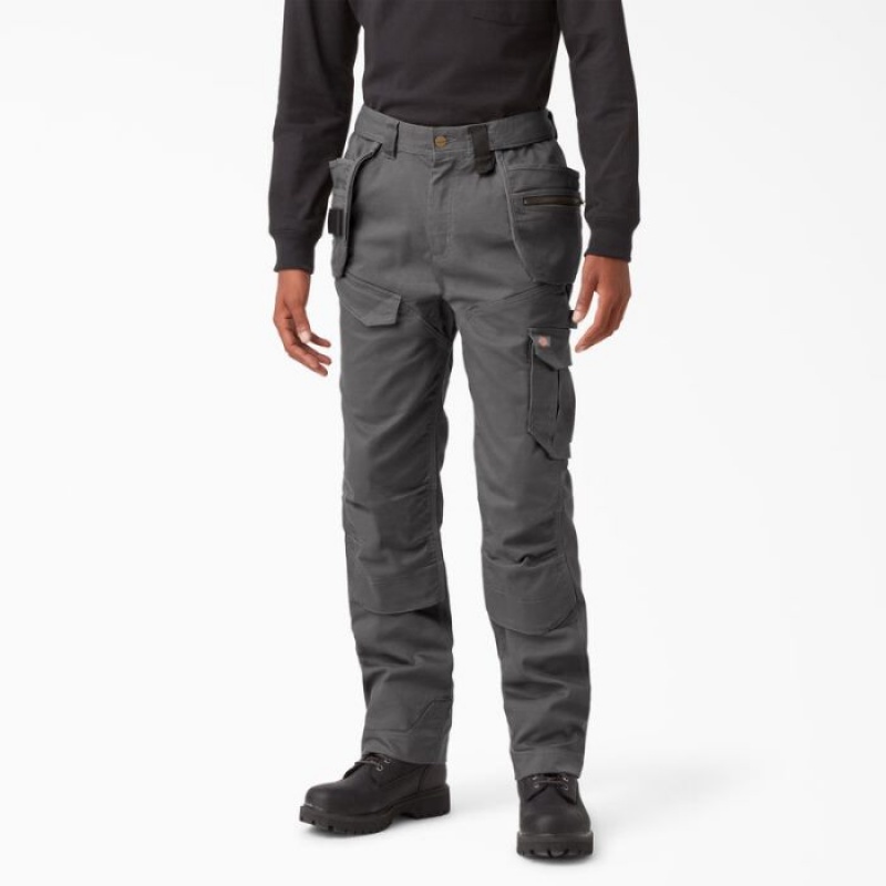 Dickies FLEX Temp-iQ 365 Regular Fit Duck Pants Rinsed Slate | QDDX0077