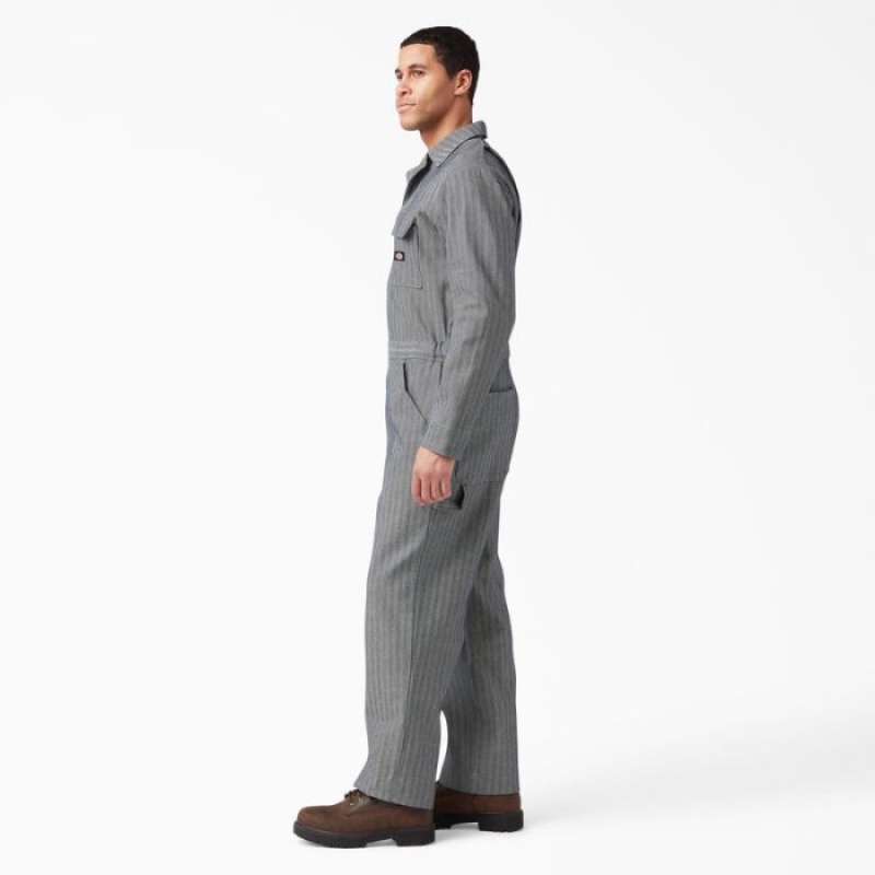 Dickies Fisher In Dungi Coveralls Stripes | PIOX0478