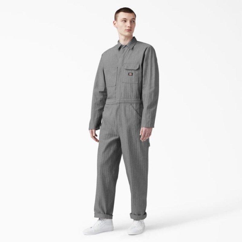 Dickies Fisher In Dungi Coveralls Stripes | PIOX0478