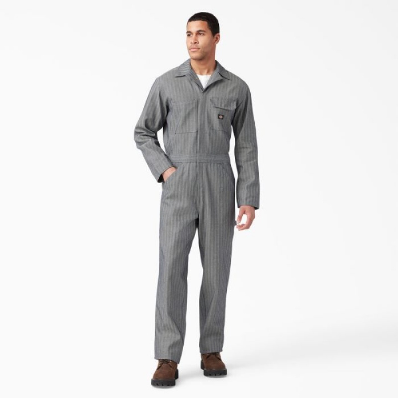 Dickies Fisher In Dungi Coveralls Stripes | PIOX0478