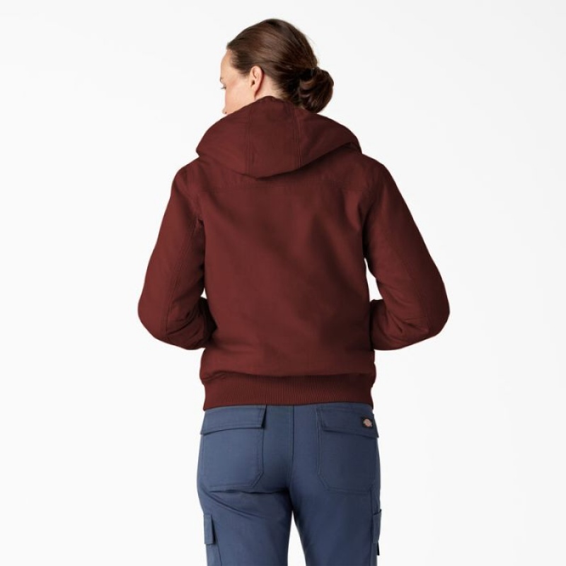 Dickies Fleece Captusite Duck Panza Jacket Rosii Inchis | PSDY7180